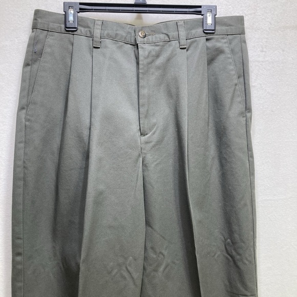 NWT Dockers‎ Classic Fit Khaki 34X34 Green No Wrinkle Twill  Pleated New - Picture 8 of 12